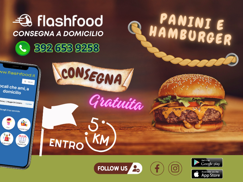 FLASHFOOD CONSEGNA GRATUITA HAMBURGER